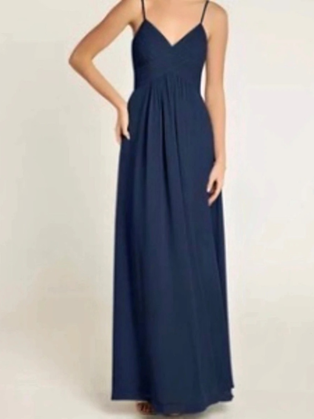 Women's Azazie Blue Maxi Dress Like New